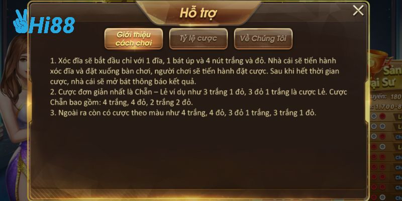 Hướng dẫn cách chơi xóc đĩa tại nhà cái online Hi88 cho game thủ